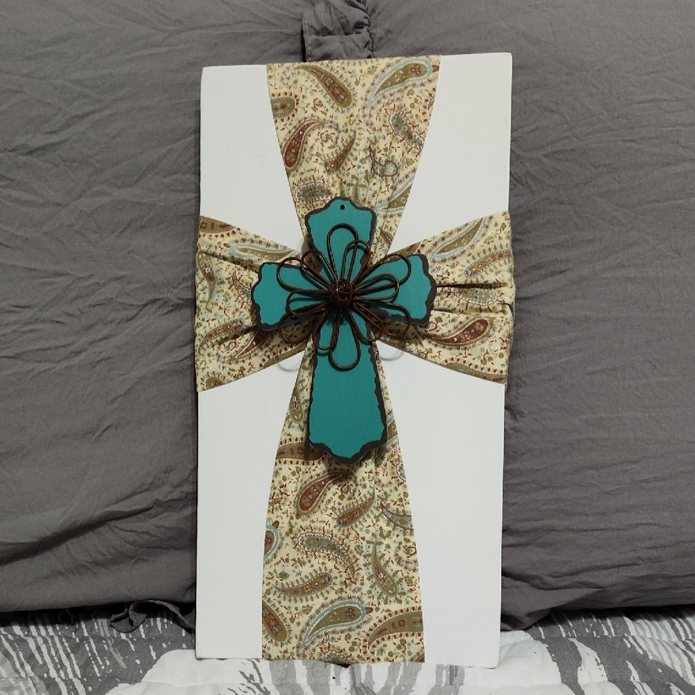 Hand Crafted Country Cross - Ready to Hang, Exclusive of Design